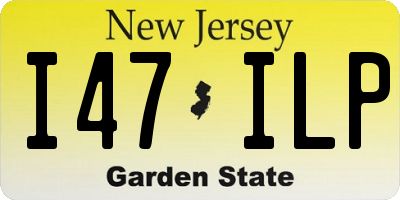NJ license plate I47ILP