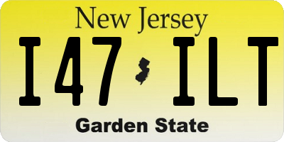 NJ license plate I47ILT