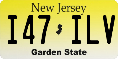 NJ license plate I47ILV