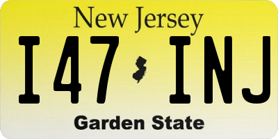 NJ license plate I47INJ