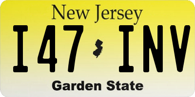 NJ license plate I47INV