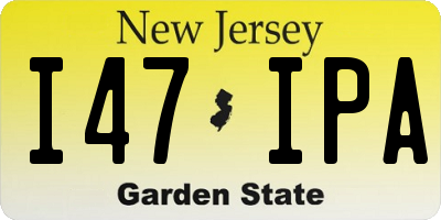 NJ license plate I47IPA