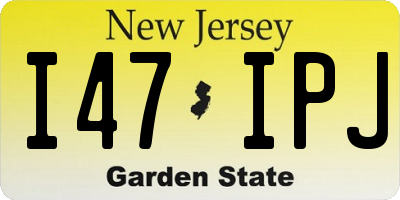 NJ license plate I47IPJ