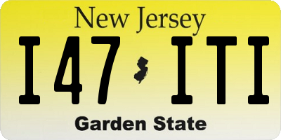 NJ license plate I47ITI