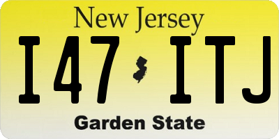 NJ license plate I47ITJ