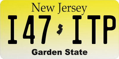 NJ license plate I47ITP