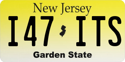 NJ license plate I47ITS