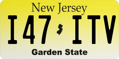 NJ license plate I47ITV