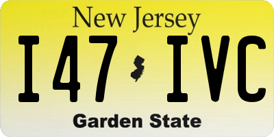 NJ license plate I47IVC