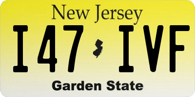 NJ license plate I47IVF