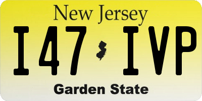 NJ license plate I47IVP