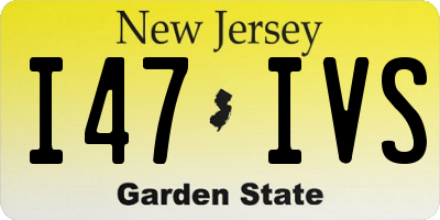 NJ license plate I47IVS