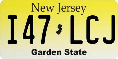 NJ license plate I47LCJ