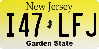 NJ license plate I47LFJ
