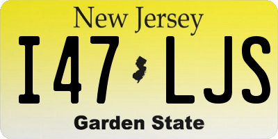 NJ license plate I47LJS