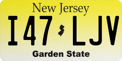 NJ license plate I47LJV