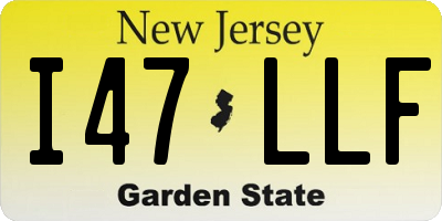 NJ license plate I47LLF