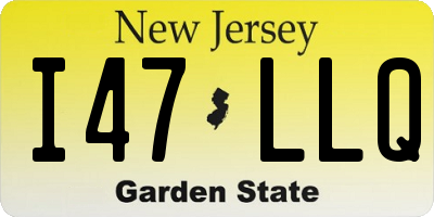 NJ license plate I47LLQ