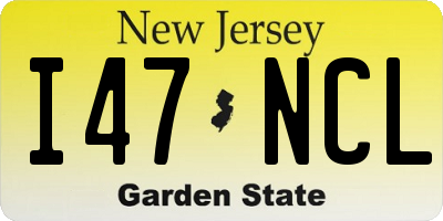 NJ license plate I47NCL