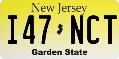 NJ license plate I47NCT