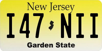 NJ license plate I47NII