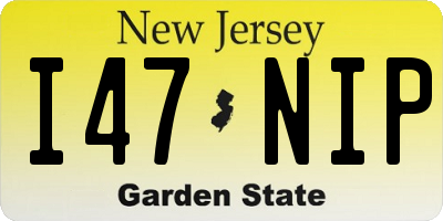 NJ license plate I47NIP