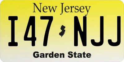 NJ license plate I47NJJ