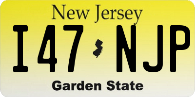 NJ license plate I47NJP
