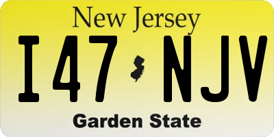 NJ license plate I47NJV