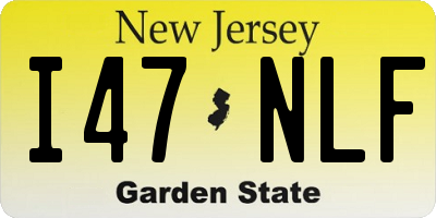 NJ license plate I47NLF