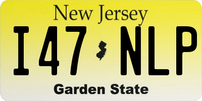NJ license plate I47NLP