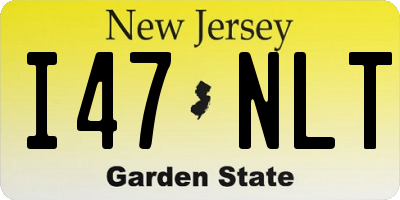 NJ license plate I47NLT