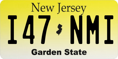 NJ license plate I47NMI