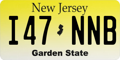 NJ license plate I47NNB