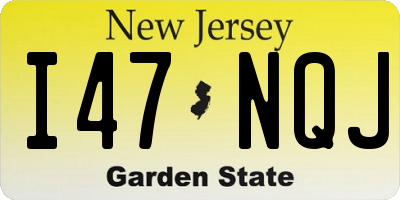 NJ license plate I47NQJ