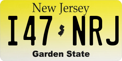NJ license plate I47NRJ