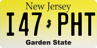 NJ license plate I47PHT