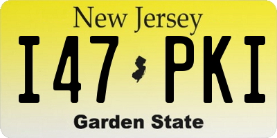 NJ license plate I47PKI