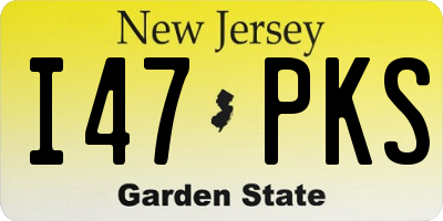 NJ license plate I47PKS