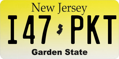 NJ license plate I47PKT