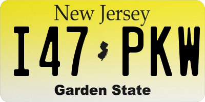 NJ license plate I47PKW