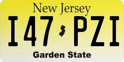 NJ license plate I47PZI