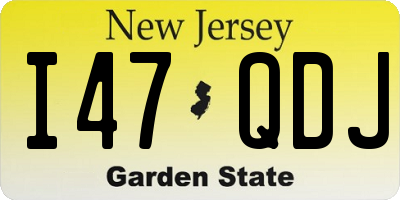 NJ license plate I47QDJ