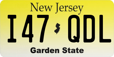 NJ license plate I47QDL