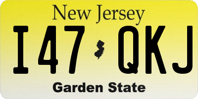 NJ license plate I47QKJ