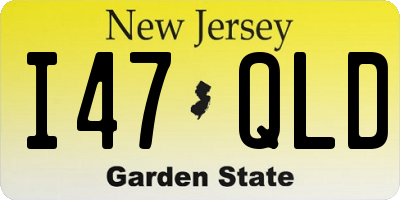NJ license plate I47QLD