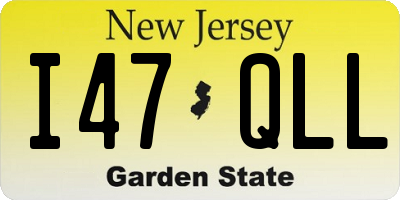 NJ license plate I47QLL