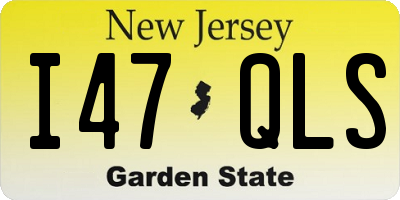 NJ license plate I47QLS
