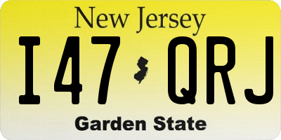 NJ license plate I47QRJ