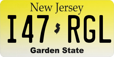 NJ license plate I47RGL